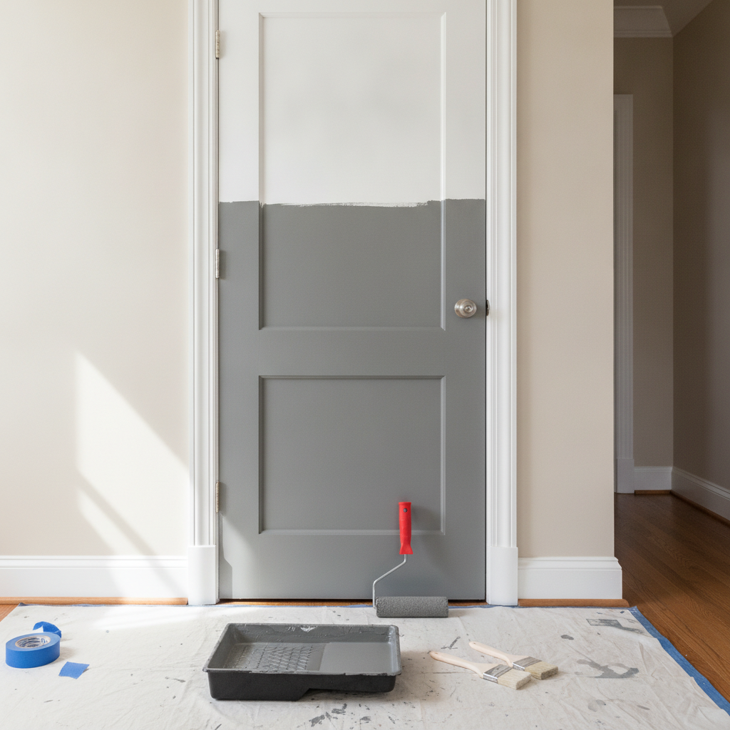Door Painting - No Face and No Text